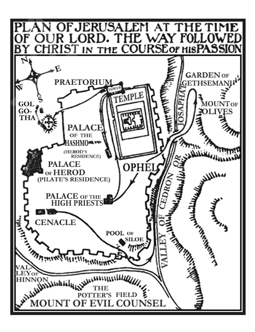 Map of Jerusalem
